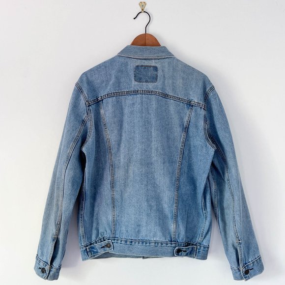 Levi's Denim Trucker Jacket, Mens Large - Picture 3 of 5